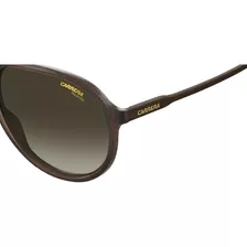 Lente De Sol Hombre Carrera 237/s Lente Marrón Varilla Negro Armazón Brown Diseño Marron Degradado