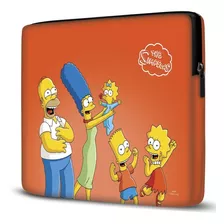 Capa Para Notebook Simpsons Laranja 15.6 A 17 Polegadas