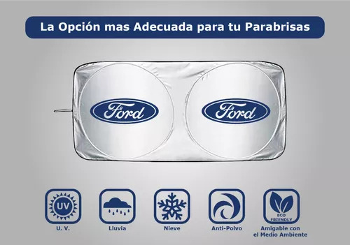 Parabrisas Tapasol Cubresol Fusion Ford 2011 Logo T2 Foto 2