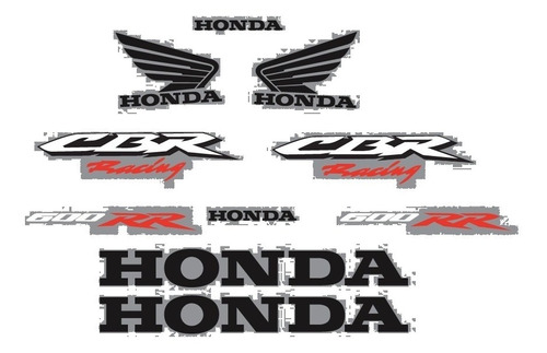 Calcomanias Stickers Honda Cbr600rr 2007-2008 Logos Foto 2