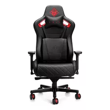 Silla Gaming Ergonómica Ajustable Reclinable Negro Material Del Tapizado Cuero Sintético