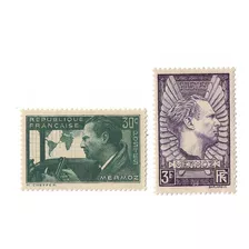  Francia 1936 Hidroavion Cruz Del Sur Serie Mint 337/38 10e 