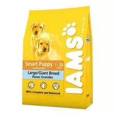 Alimento Iams Smart Puppy Para Perro Cachorro De Raza Grande Y Gigante En Bolsa De 15 kg