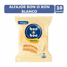 Alfajor Bon O Bon Chocolate Blanco (pack De 10 Unidades)