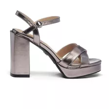 Sandalias Lady Stork Cruzada Taco Plataforma Urbana Samira