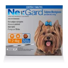 Antipulgas E Carrapatos Nexgard Cães 2 A 4kg Com 3 