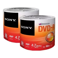 Dvd Sony 4.7gb 16x Cono X 50 Unidades Sellado