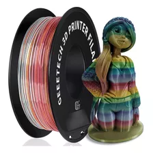 Filamento Pla 1,75 Impresora 3d Rollo 1kg Gradiente Arcoiris