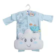 Ropa De Bebe Conjunto Primer Dia Varon Estampado Nube 7 Pzas