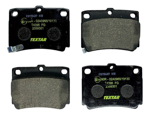 Balatas Traseras Textar Mitsubishi Galloper 1998 1999 2000 Foto 2