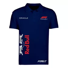 Playera Polo Mod Checo Perez F1 R Bull Estampado Reflejante