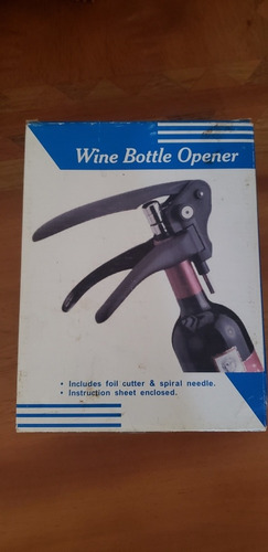 Destapador, Abre Botellas, Quita Corcho Para Vinos Champaña 