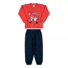 Conjunto Moletom Infantil Menino Outono Inverno