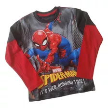 Remera Manga Larga Spiderman Avengers Talle 2 Años 