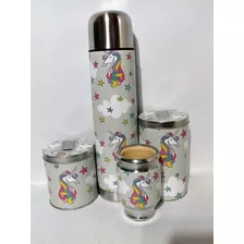 Set Matero Termo Mate Latas - Personalizados Con Fotos