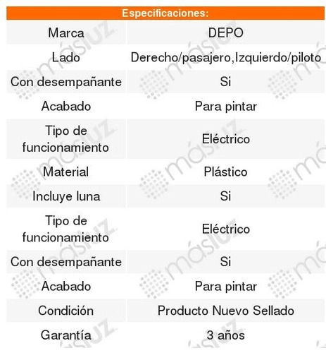 Par Espejos Depo Elctricos Maxima 2002 2003 Foto 2