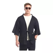 Kimono Amplo Em Linho Brohood Masculino Diversas Cores