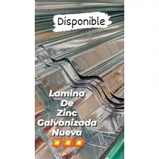 Lamina De Zinc Galvanizada De 0.80 X 3.66 De Largo Nueva 