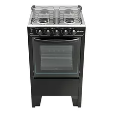 Fogão 4 Bocas A Gás Braslar Fenix Plus 46,3l Preto 127v/220v