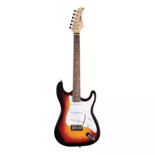 Guitarra Elétrica Waldman Street St-111 De Madeira Maciça Sunburst Com Diapasão De Pau-rosa