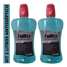 Antisseptico Enxaguante Enxaguatorio Bucal Hillo Kit 2 Litro