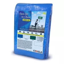 Lona Barraca De Feira Azul Ck 300 Micras Impermeável 7,5x3,5