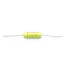 Kit C/05 Pçs - Capacitor Poliester 4,7uf 100v Axial 11x31mm