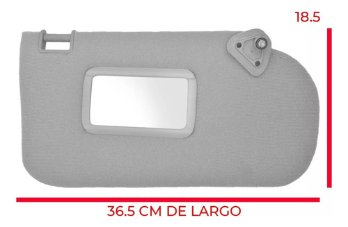 Visera Parasol Nissan Sentra B15 2000 2006 Derecha Gris Foto 3