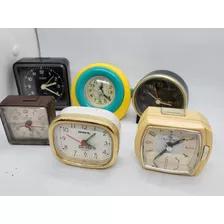 Lote De 6 Despertadores Vintage Retro