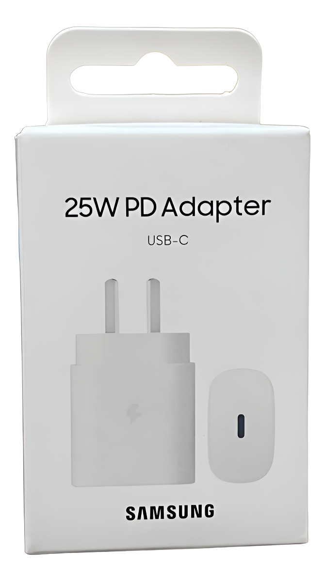 Adaptador 25w Para Samsung A56 A16 A15 A34 A26 A35 A54 Blanco