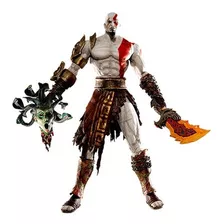 Boneco Kratos Medusa Head God Of War Action Figure 18cm