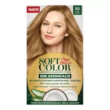 Kit Tinta Wella Professionals Soft Color Tinte De Cabello Tono 80 Rubio Claro Para Cabello