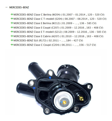 Termostato Mercedes Benz Clase C - Clase E - Slk Foto 5