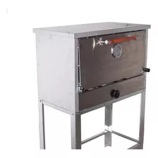 Horno Pizzero 6 Moldes Frente Acero Rotisero Base Reforzada