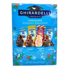 Chocolates Ghirardelli Edición Muñecos De Nieve 428g