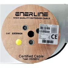 Rollo Cable Utp Enerline Cat6 Doble Enchaquetado 305 Metros