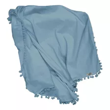 Manta De Bebe Malha Cobertor Pompom Rosa Delicada Promoção