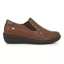 Zapatilla Cuero Mujer Zapato Briganti Elástico - Mczp05276