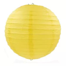 Lámpara Bola De Papel Arroz China 40 Cm Amarillo