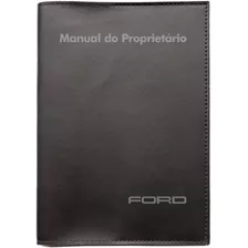 Capa Porta Manual Proprietário Ford Todos Modelo Couro Eco