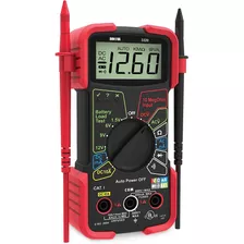 Tester Innova 3320 Multímetro Digital Automático, Rojo Y Ne