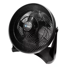 Ventilador De Piso Vitta V-516 Turbo Negro Con 5 Palas De Plástico, 16 De Diámetro 50 Hz 220 v