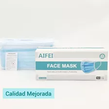 Mascarilla Desechable Certificada 3 Capas Caja 50 Unidades 