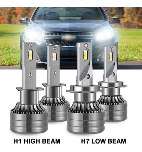 Kit Faros Luz Led H1 H7 H3 30000lm Para Chevrolet Alta/baja