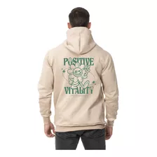 Moletom Masculino Blusa De Frio Canguru Positive Vitality