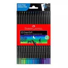 Ecolápices Supersoft X15 Tonos Fríos Faber-castell