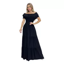 Vestido Moda Evangelica Igreja Culto Sem Decote Fechado