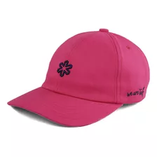 Boné Afrodite Rosa Logo Marinho