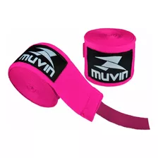 Bandagem Elástica Muvin Bdg500 5 Metros Cor Pink Atadura De Proteção Para Mãos E Punhos 