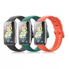 Correa Para Huawei Band 7 De Silicón Varios Colores